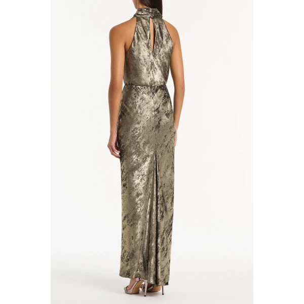 Carla Zampatti Burnished Metallic Halter Top, view 3