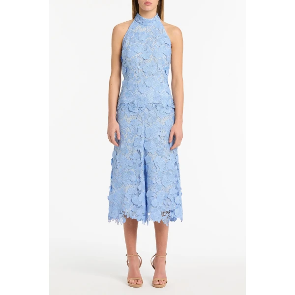 Carla Zampatti Celeste 3D Lace Midi Skirt, view 2