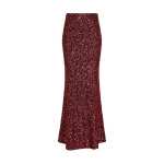 Carla Zampatti Cherry Crushed Sequin Column Skirt