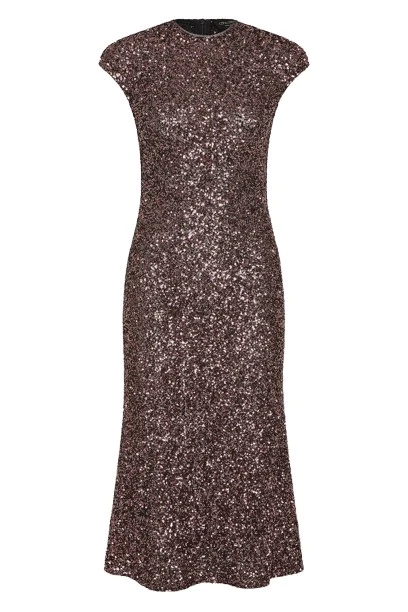 Carla-Zampatti-Copper-Sequin-Fluted-Midi-Dress20630_nobg Carla Zampatti Copper Sequin Fluted Midi Dress