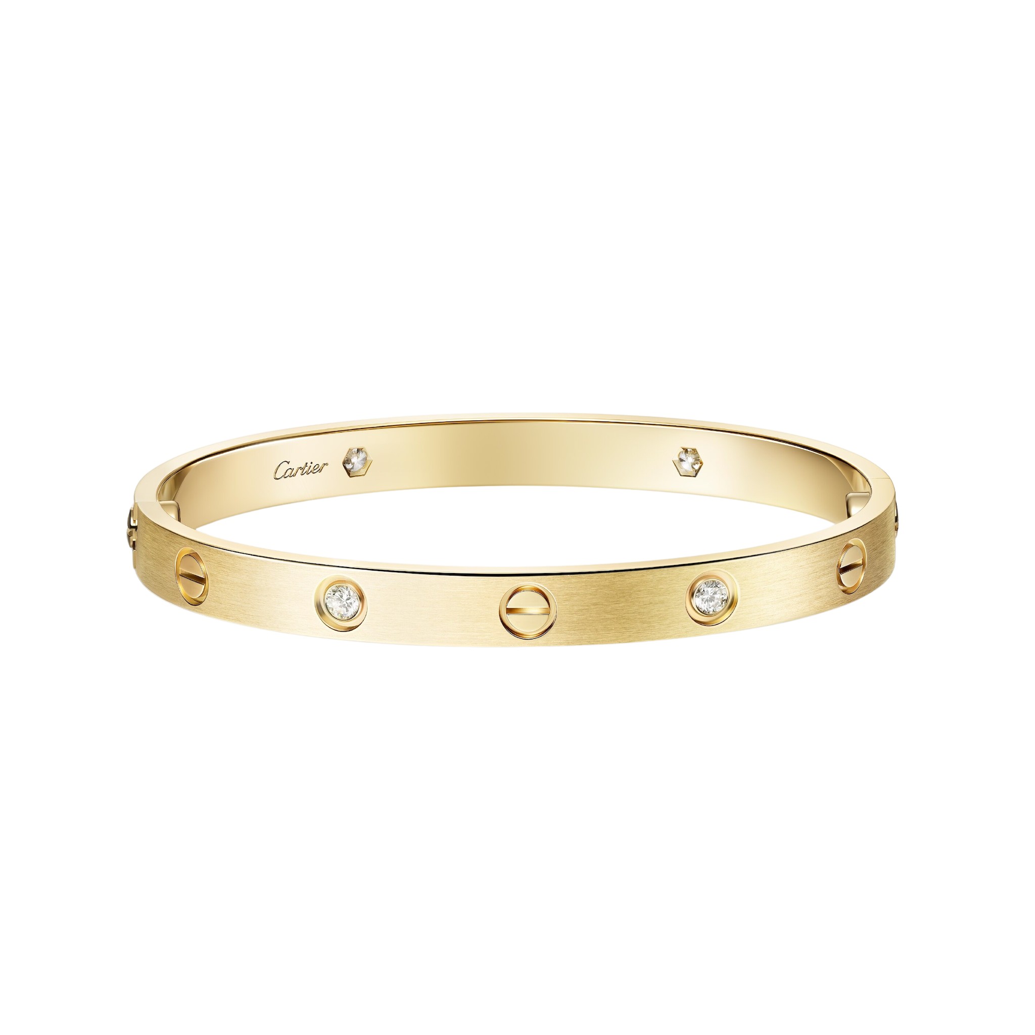 Cartier-Love-Bracelet-Classic-Model-Brushed-4-Diamonds-coveti91098_nobg Gucci Love Bracelet