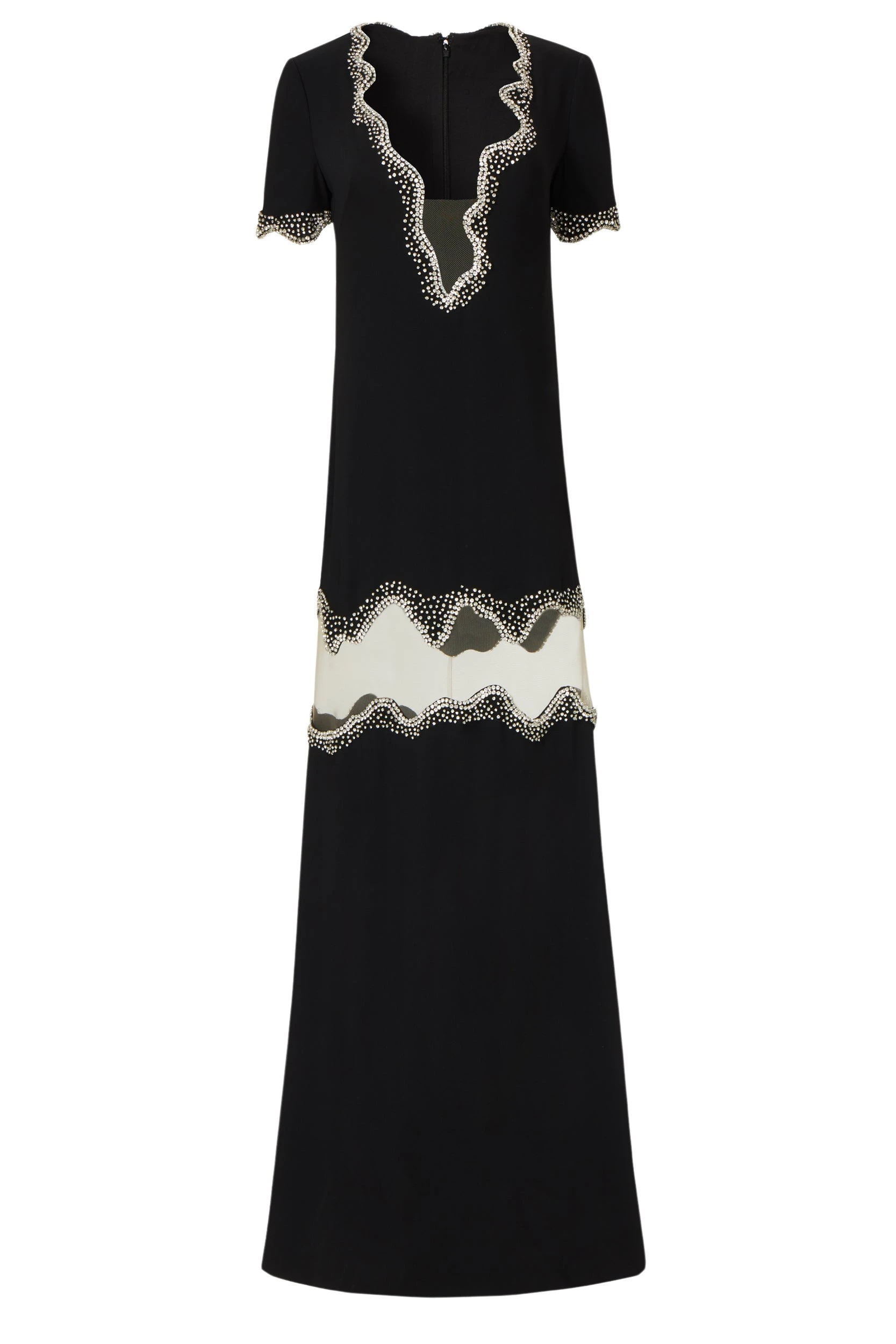 Costarellos-Amira-Crepe-Crystal-Wave-Column-Gown-Dresses-Coveti20413_nobg Costarellos Dresses - Romantic Greek Lace - Shop at Luxury Shoes