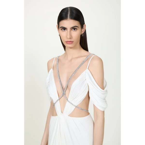 Costarellos Dresses - Romantic Greek Lace - Shop at Luxury Shoes 
