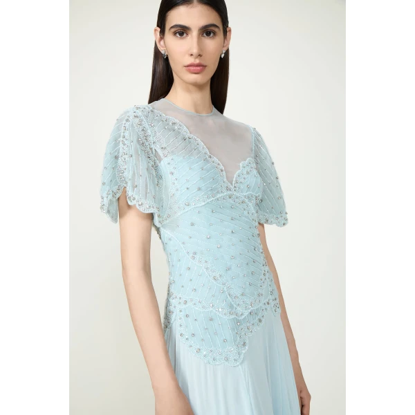Costarellos Dresses - Romantic Greek Lace - Shop at Luxury Shoes 