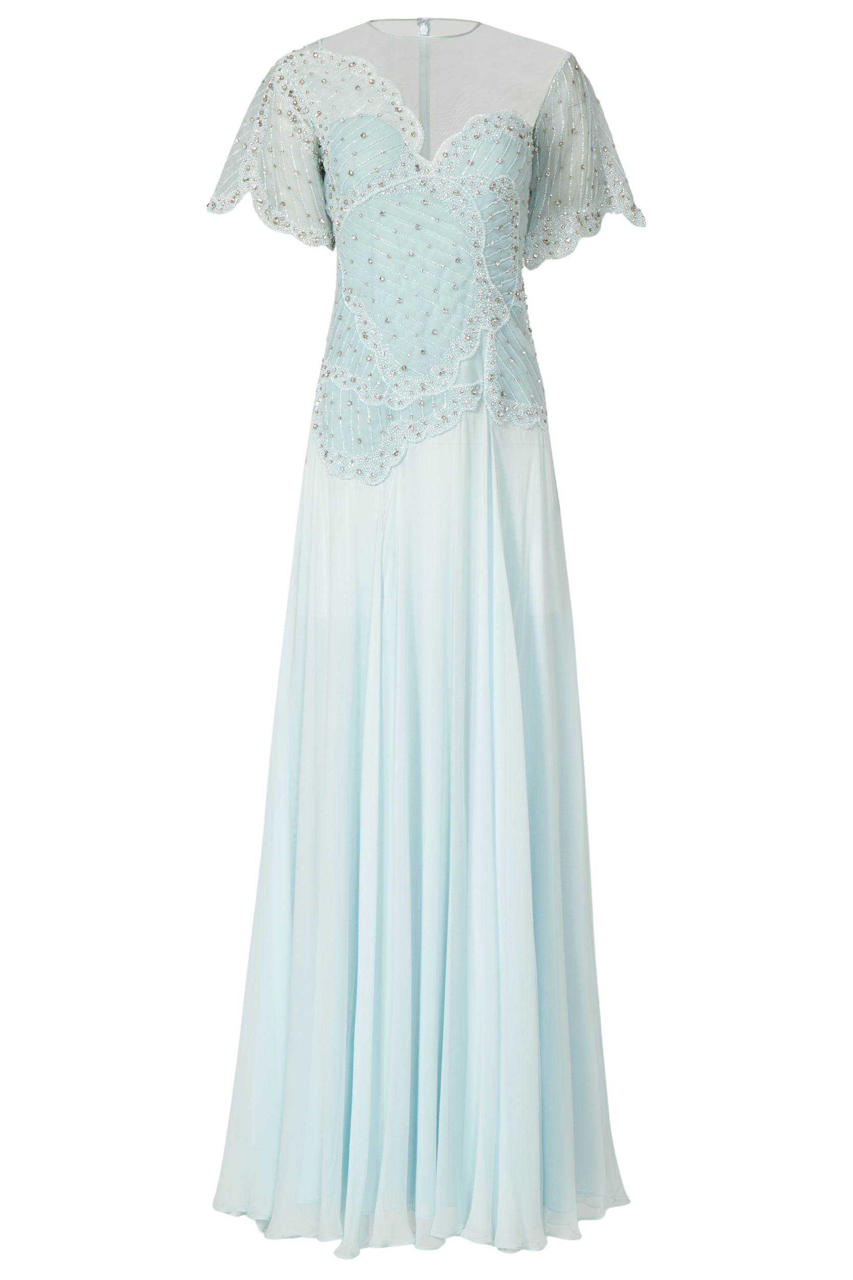 Costarellos-Elara-Crystal-Silk-Georgette-Gown-Dresses-Coveti11836_nobg Costarellos Dresses - Romantic Greek Lace - Shop at Luxury Shoes