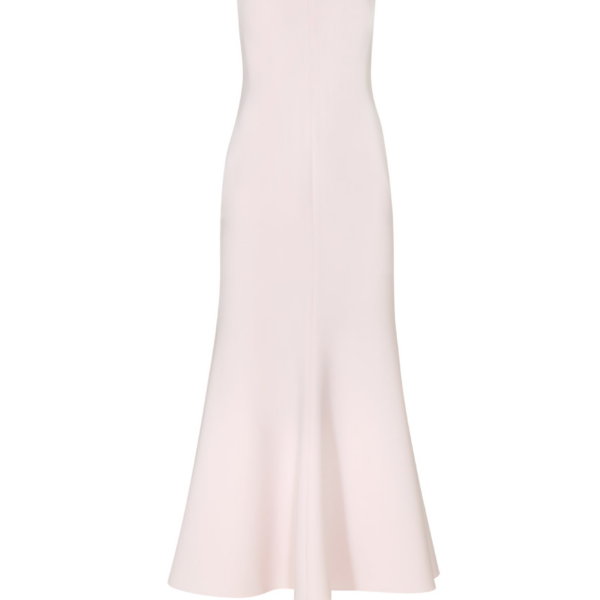Costarellos Felina Crepe Crystal-Embellished Dress