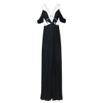 Costarellos-Inna-Lurex-Georgette-Cutout-Jumpsuit-Jumpsuit-Coveti19445_nobg Costarellos Jumpsuit - Romantic Greek Lace - Shop at Luxury Shoes