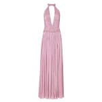 Costarellos-Juliette-Lurex-Georgette-Halterneck-Gown-Dresses-Coveti24171_nobg Costarellos Dresses - Romantic Greek Lace - Shop at Luxury Shoes
