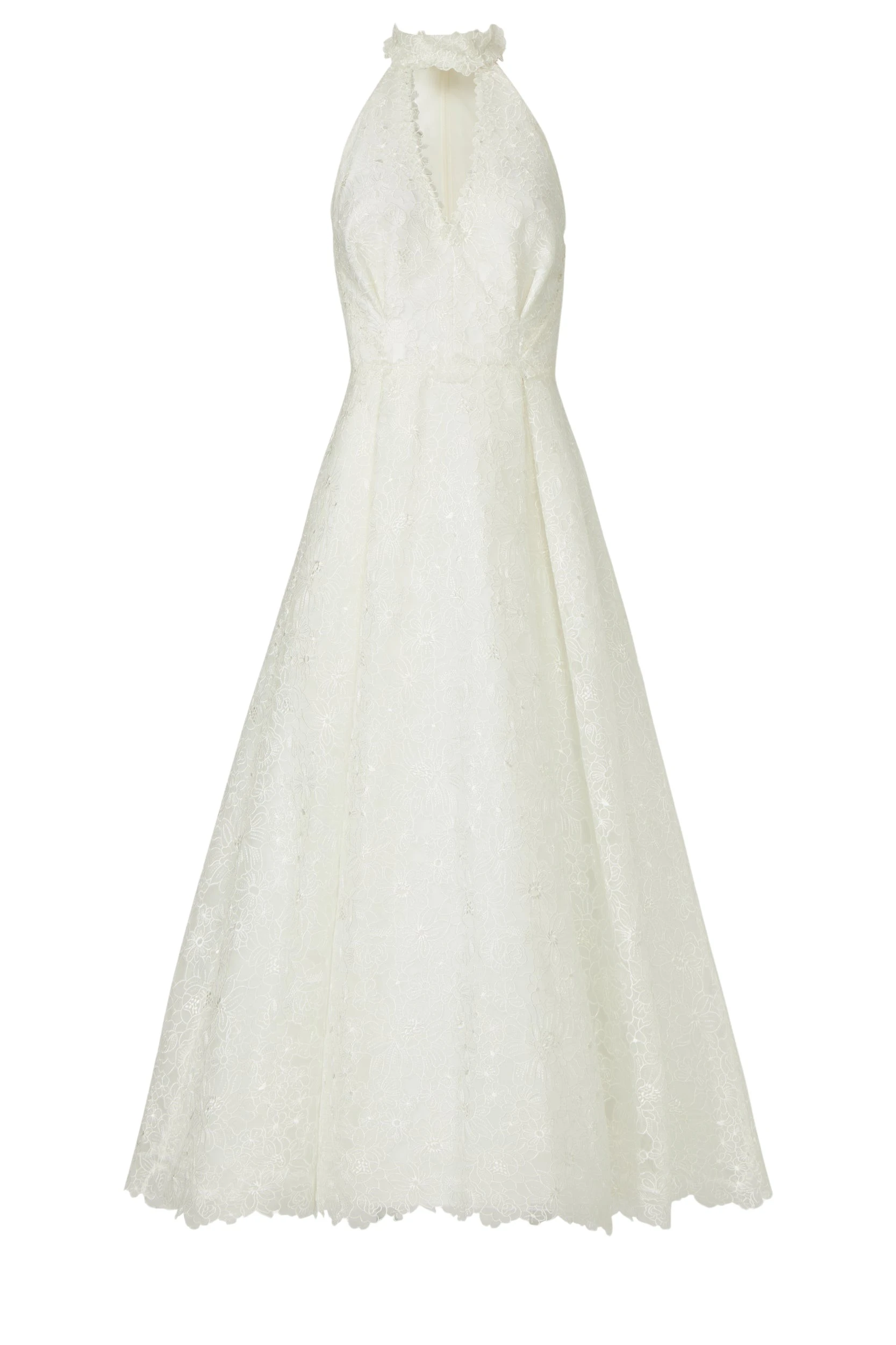 Costarellos-Lavinia-Embroidered-Organza-Halterneck-Midi-Dress-Dresses-Coveti26530_nobg Costarellos Dresses - Romantic Greek Lace - Shop at Luxury Shoes