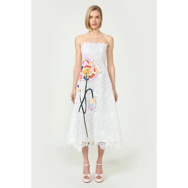 Costarellos Dresses - Romantic Greek Lace - Shop at Luxury Shoes 