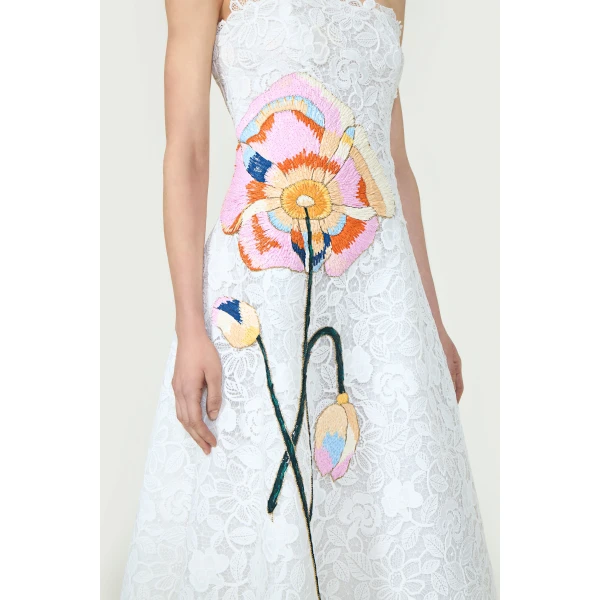 Costarellos Dresses - Romantic Greek Lace - Shop at Luxury Shoes 