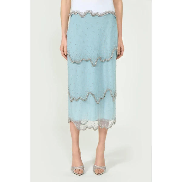 Costarellos Skirts - Romantic Greek Lace - Shop at Luxury Shoes 