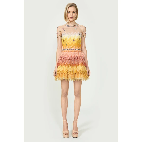 Costarellos Dresses - Romantic Greek Lace - Shop at Luxury Shoes 