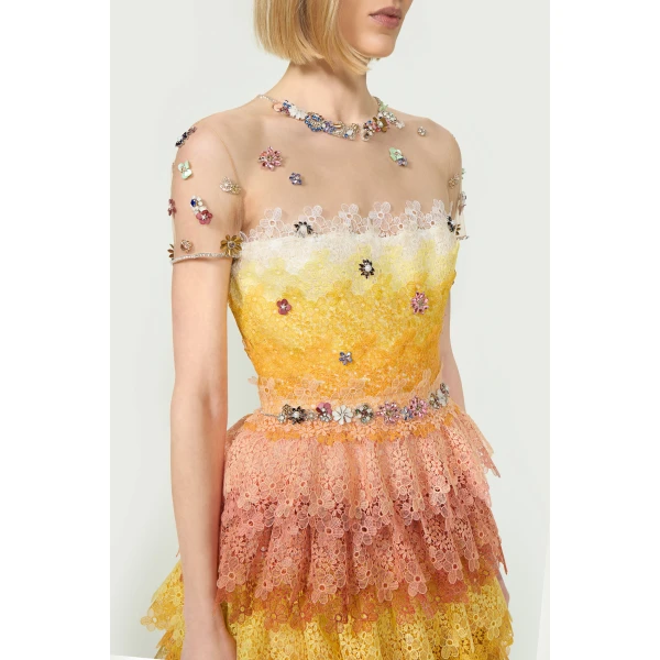 Costarellos Dresses - Romantic Greek Lace - Shop at Luxury Shoes 