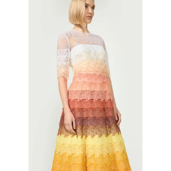 Costarellos Dresses - Romantic Greek Lace - Shop at Luxury Shoes 