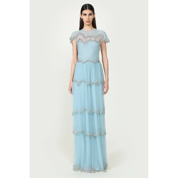 Costarellos Dresses - Romantic Greek Lace - Shop at Luxury Shoes 