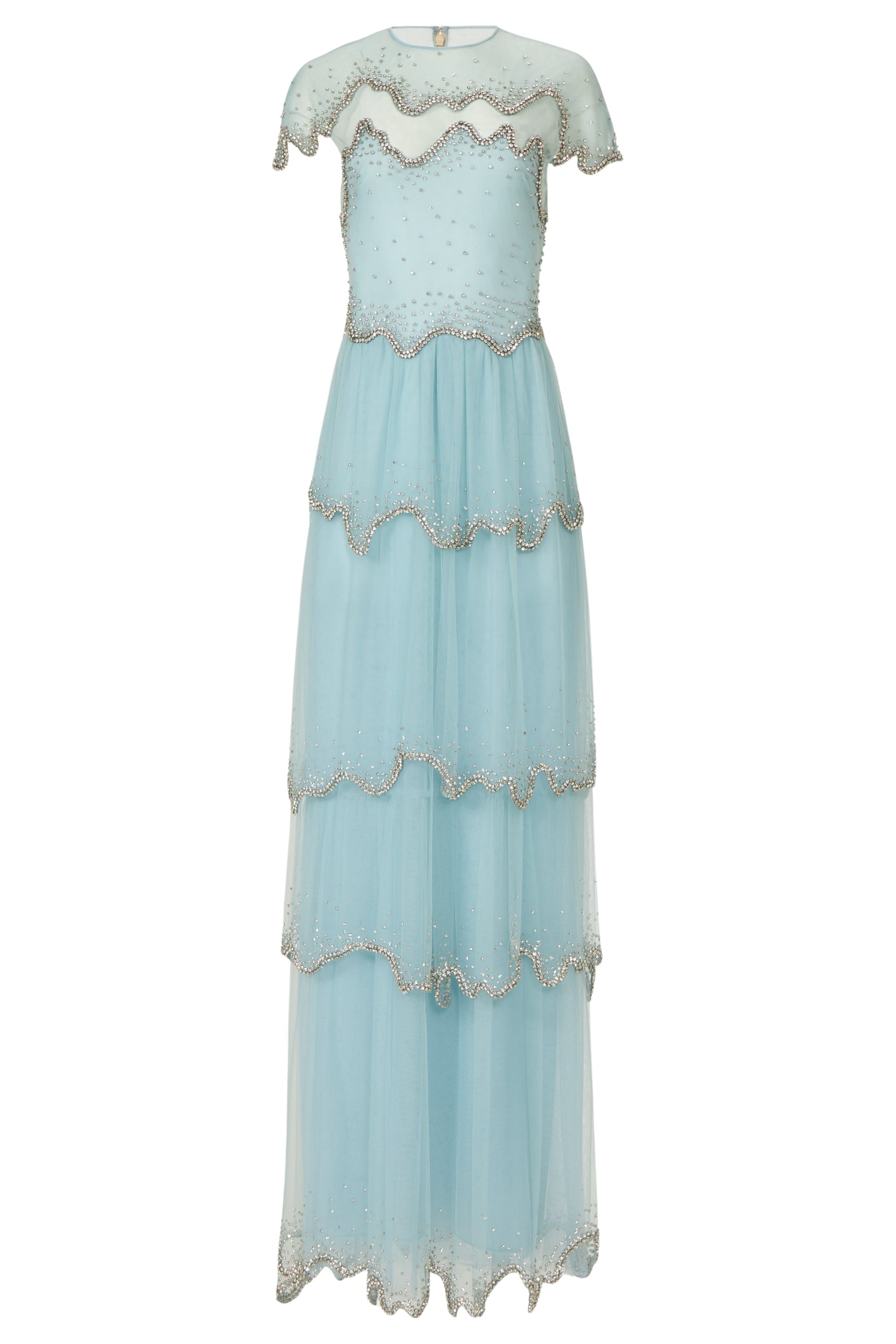Costarellos-Zaria-French-Tulle-Crystal-Wave-Gown-Dresses-Coveti94944_nobg Costarellos Dresses - Romantic Greek Lace - Shop at Luxury Shoes