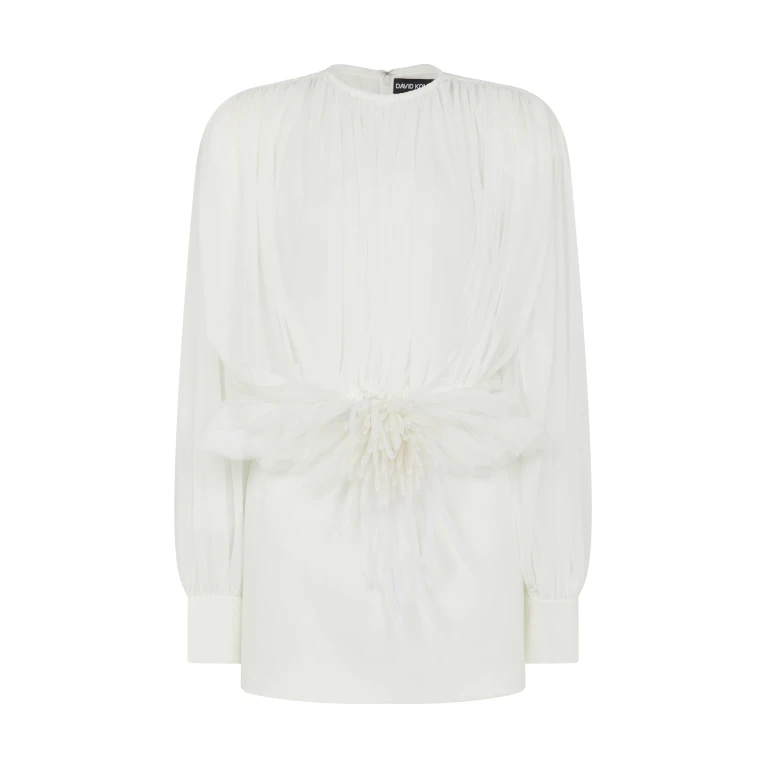 David Koma Cactus Dahlia Detail Mini Dress