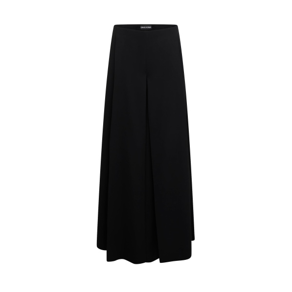 David Koma Wide Leg Flowy Trousers In Black