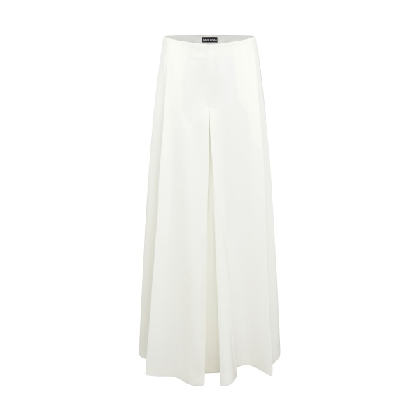 David Koma Wide Leg Flowy Trousers In White