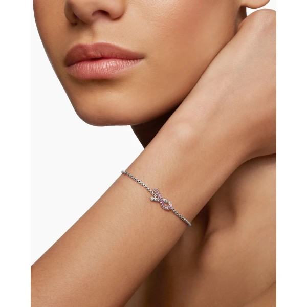 signature twisted-helix detail|David Yurman Cable Collectibles® Ribbon Chain Bracelet in Sterling Silver with Pavé Pink Sapphires