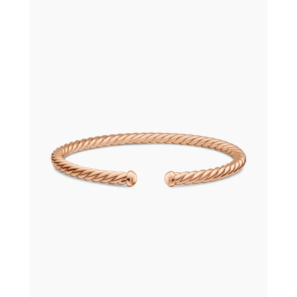 on-model styling shot|David Yurman Cable Flex® Bracelet in 18K Rose Gold