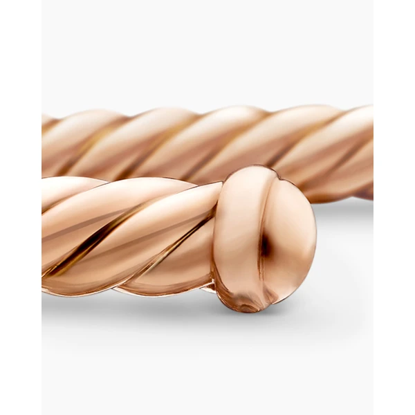 signature twisted-helix detail|David Yurman Cable Flex® Bracelet in 18K Rose Gold