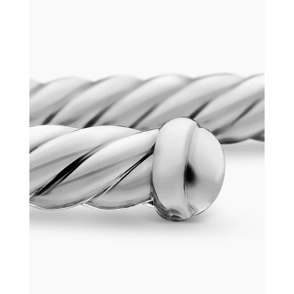 signature twisted-helix detail|David Yurman Cable Flex® Bracelet in 18K White Gold