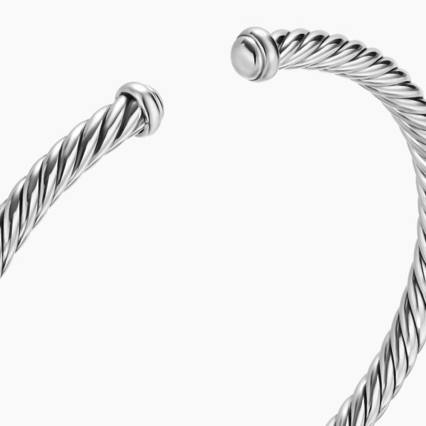 David Yurman Cable Flex® Bracelet in Sterling Silver, 4mm, view 5