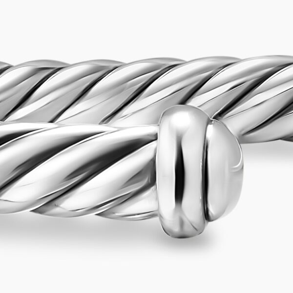 David Yurman Cable Flex® Bracelet in Sterling Silver, 4mm, view 6