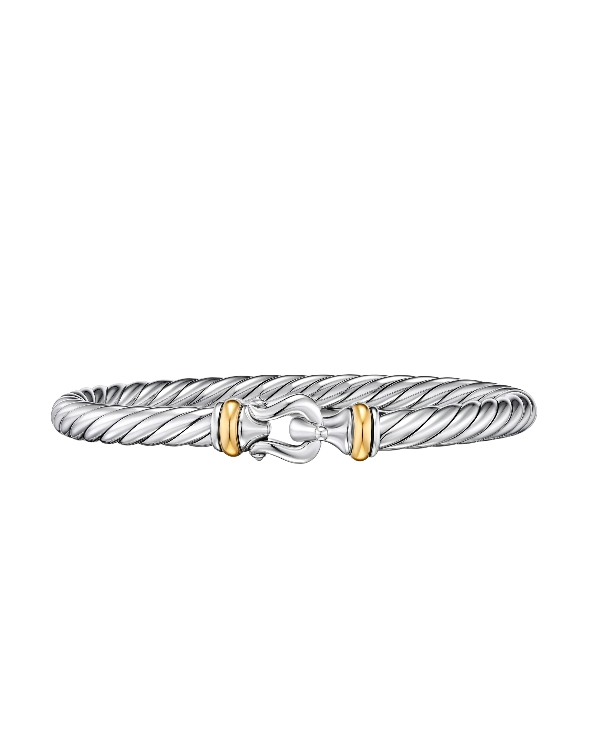 David-Yurman-Cable-Flex®-Buckle-Bracelet-in-Sterling-Silver-with-14K-Yellow-Gold-6mm-coveti-scaled68757_nobg David Yurman Cable Flex® Buckle Bracelet in Sterling Silver with 14K Yellow Gold