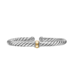 David Yurman Cable Flex® Center Station Bracelet in Sterling Silver with 14K Yellow Gold