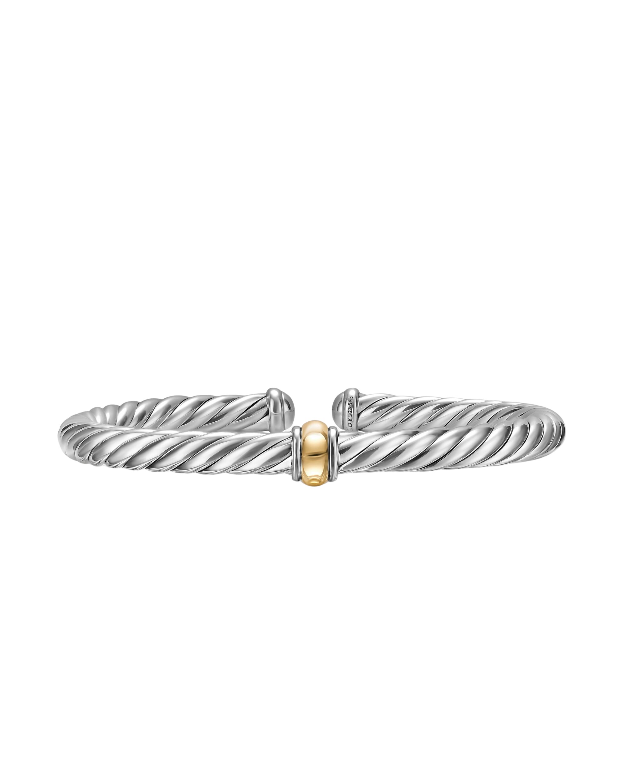 David-Yurman-Cable-Flex®-Center-Station-Bracelet-in-Sterling-Silver-with-14K-Yellow-Gold-6mm-coveti-scaled80811_nobg David Yurman Cable Flex® Center Station Bracelet in Sterling Silver with 14K Yellow Gold