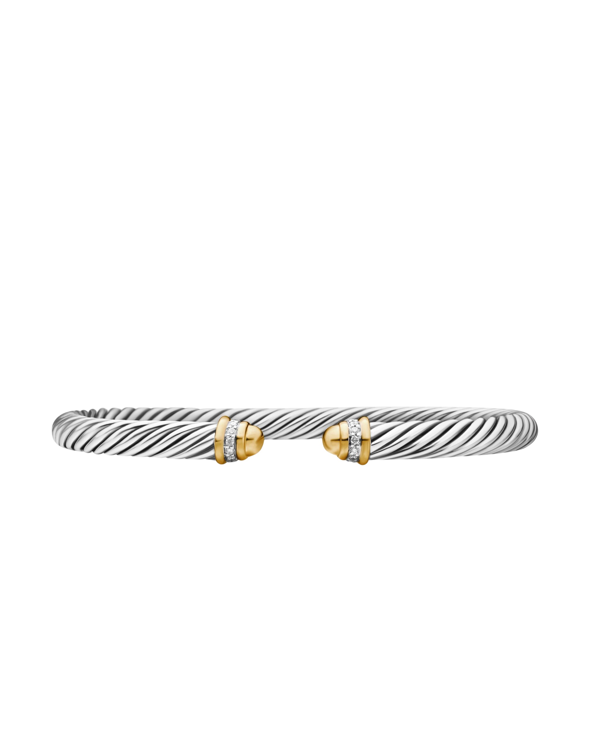 David-Yurman-Classic-Cable-Bracelet-in-Sterling-Silver-with-18K-Yellow-Gold-Gold-Domes-and-Diamonds-5mm-coveti-scaled55471_nobg David Yurman Classic Cable Bracelet in Sterling Silver with 18K Yellow Gold