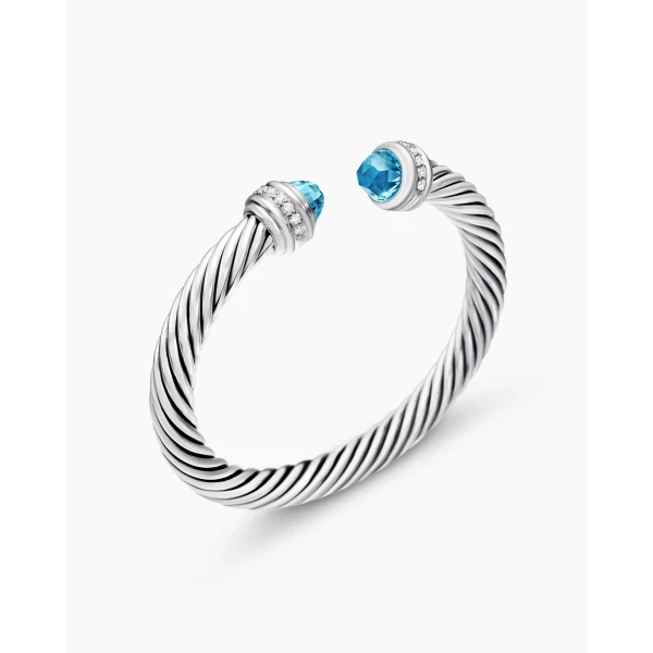 7mm Blue – worn on the wrist