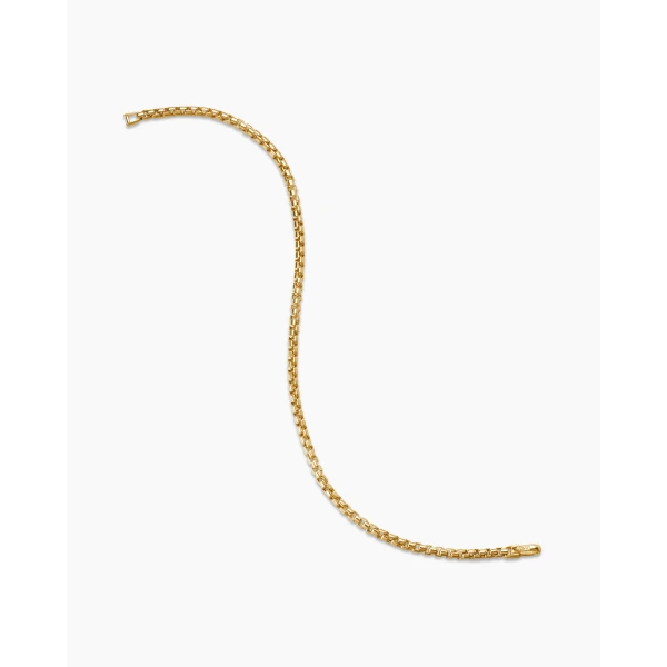 on-model styling shot|David Yurman DY Bel Aire Box Chain Bracelet in 18K Yellow Gold