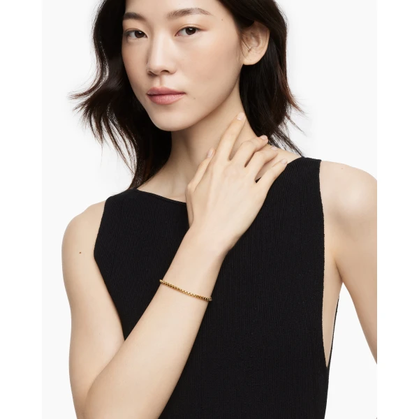 4mm in Gold – front view of authentic Chain Bracelets at Luxury Shoes |David Yurman DY Bel Aire Box Chain Bracelet in 18K Yellow Gold