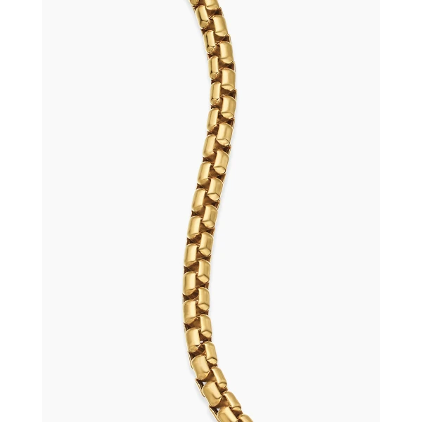 signature twisted-helix detail|David Yurman DY Bel Aire Box Chain Bracelet in 18K Yellow Gold