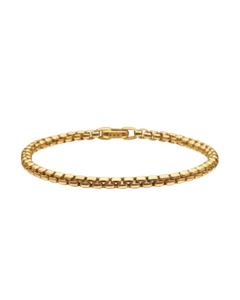 David Yurman DY Bel Aire Box Chain Bracelet in 18K Yellow Gold