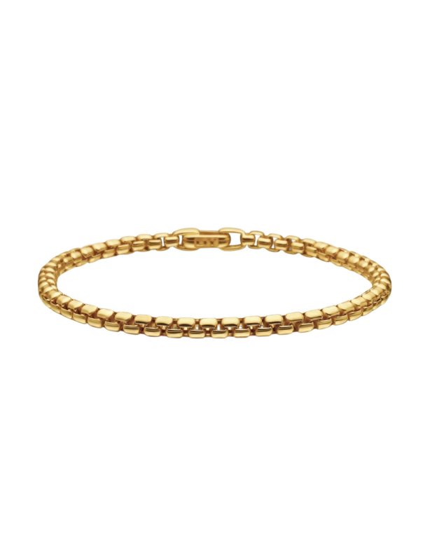 David Yurman DY Bel Aire Box Chain Bracelet in 18K Yellow Gold