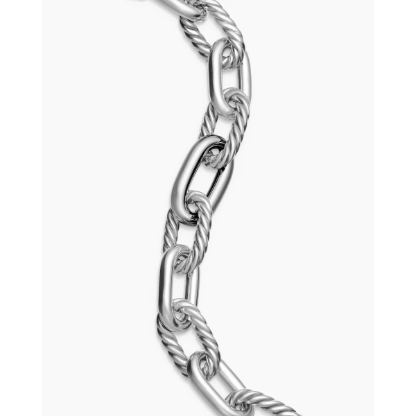 signature twisted-helix detail|David Yurman DY Madison® Chain Bracelet in Sterling Silver
