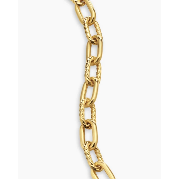 signature twisted-helix detail|David Yurman DY Madison® Toggle Chain Bracelet in 18K Yellow Gold