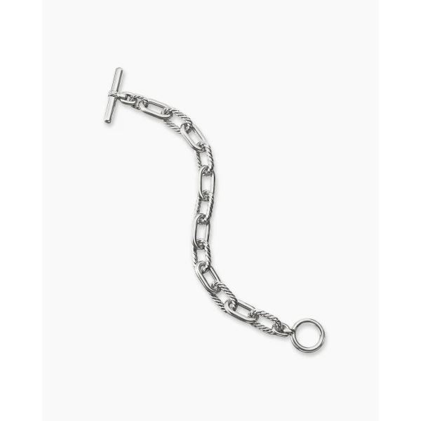 on-model styling shot|David Yurman DY Madison® Toggle Chain Bracelet in Sterling Silver
