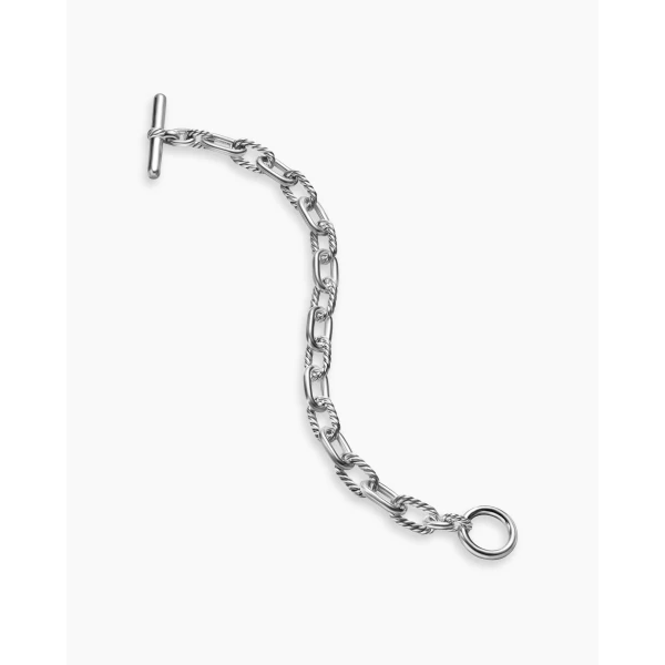 on-model styling shot|David Yurman DY Madison® Toggle Chain Bracelet in Sterling Silver