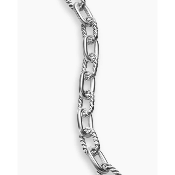 signature twisted-helix detail|David Yurman DY Madison® Toggle Chain Bracelet in Sterling Silver