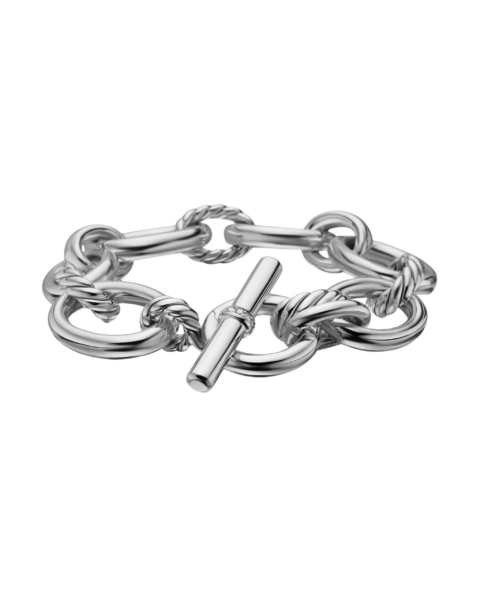 David Yurman DY Mercer® Chain Bracelet in Sterling Silver with Diamonds