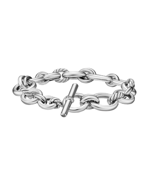 David Yurman DY Mercer® Chain Bracelet in Sterling Silver with Diamonds
