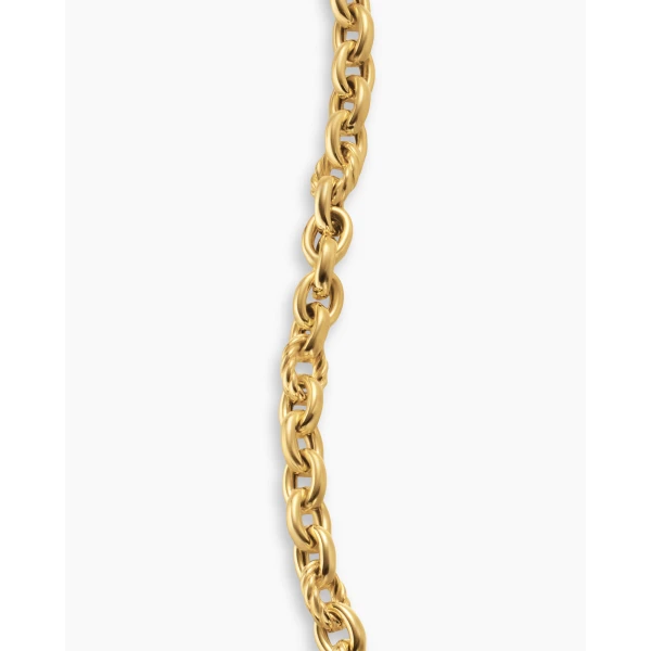 signature twisted-helix detail|David Yurman DY Mercer® Petite Chain Bracelet in 18K Yellow Gold