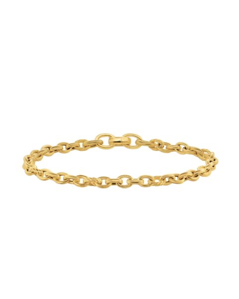 David Yurman DY Mercer® Petite Chain Bracelet in 18K Yellow Gold
