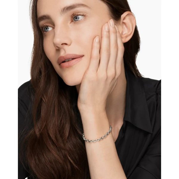 4.5mm in Silver – front view of authentic Chain Bracelets at Luxury Shoes |David Yurman DY Mercer® Petite Chain Bracelet in Sterling Silver